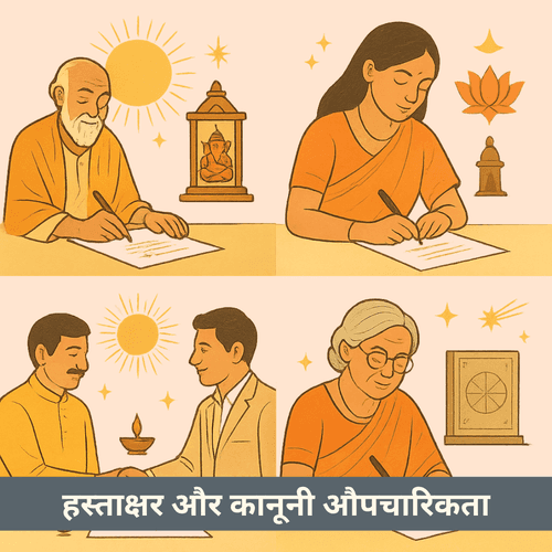 हस्ताक्षर और कानूनी औपचारिकताओं के लिए मुहूर्त: शांति, स्पष्टता और अटूट परिणाम सुनिश्चित करना