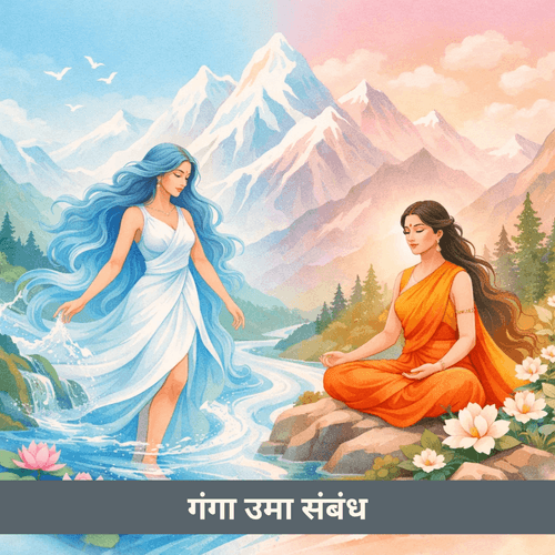 गंगा और उमा: हिमवान की दो दिव्य पुत्रियों की भिन्न आध्यात्मिक यात्राएँ