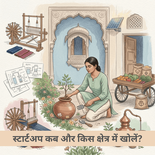 स्टार्टअप कब और किस क्षेत्र में खोलें?