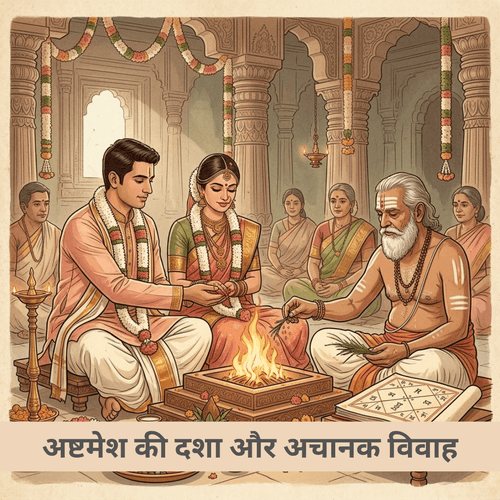 अष्टमेश की दशा और अचानक विवाह