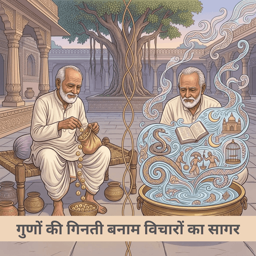 गुणों की गिनती बनाम विचारों का सागर