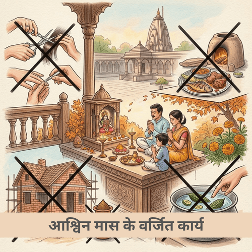 आश्विन मास के वर्जित कार्य