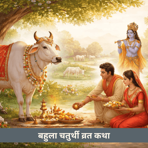 बाहुला चतुर्थी व्रत कथा और गौ पूजन का शुभ आशीर्वाद