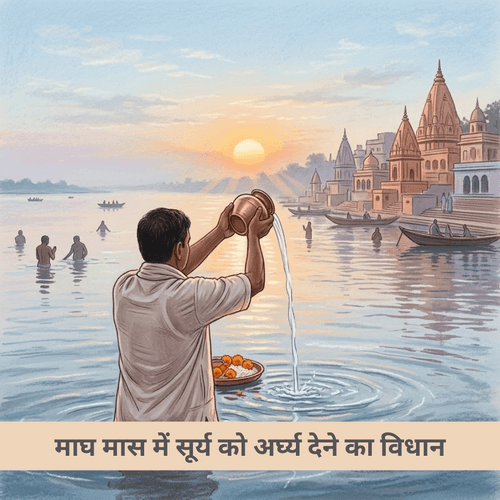 माघ मास में सूर्य को अर्घ्य देने का विधान: 'वरुण' और 'मित्र' आदित्य का तेजस्वी प्रभाव