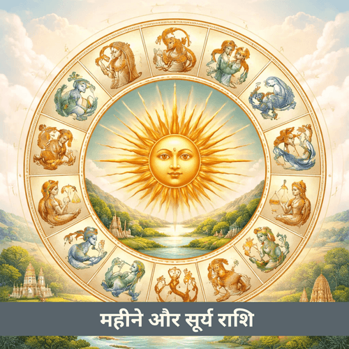 भारतीय महीनों और सूर्य राशि के बीच गहरा संबंध