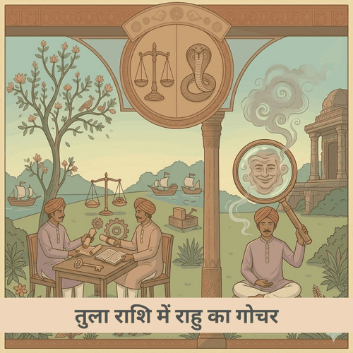 तुला राशि में राहु गोचर: व्यावसायिक कूटनीति और रिश्तों की चुनौतियाँ