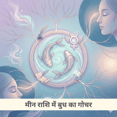 मीन राशि में बुध गोचर: कल्पनाशक्ति, अंतर्ज्ञान और आध्यात्मिक संवाद
