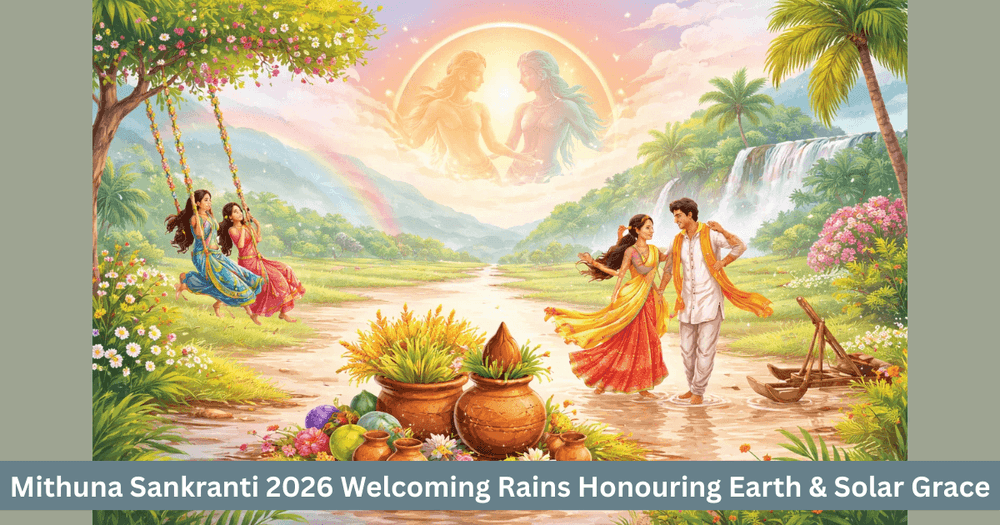 Mithuna Sankranti 2026 Date, Punya Kala, Sun Worship and Raja Parba Significance