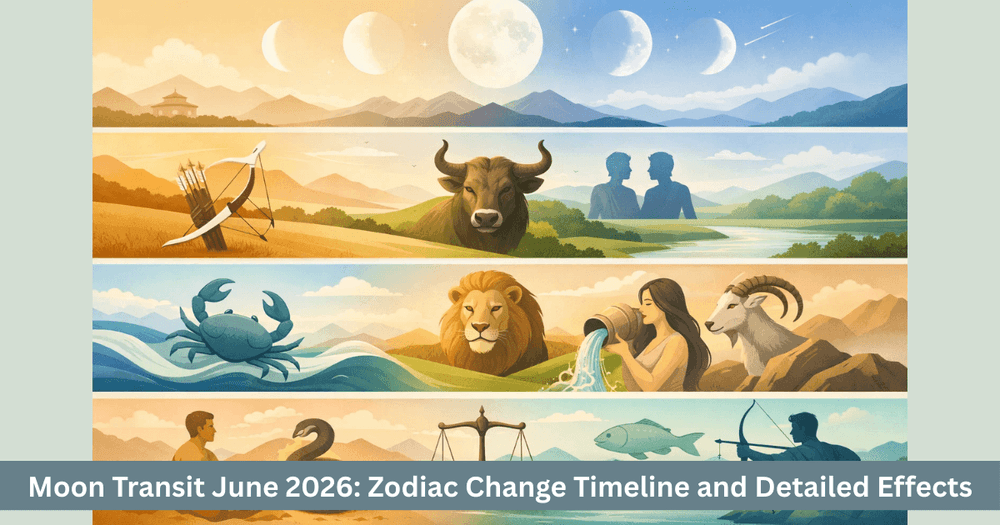 June 2026 Moon Transit: Zodiac & Effects