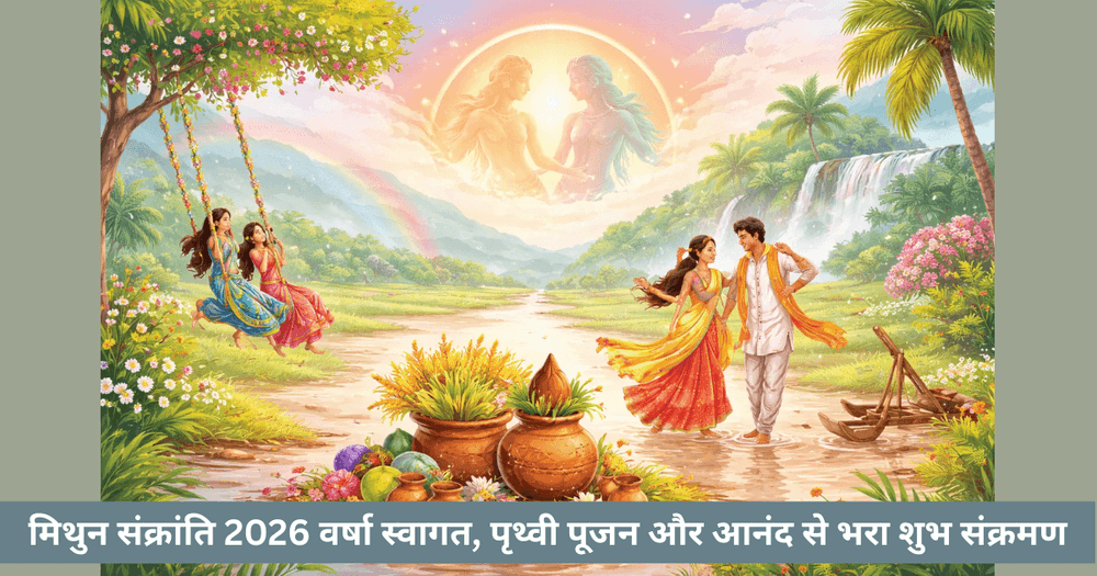 मिथुन संक्रांति 2026: तिथि, पुण्य काल, सूर्य पूजा और राजा पर्व का महत्व