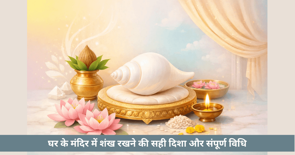 शंख के वास्तु नियम 2026: घर में शंख की सही दिशा और आध्यात्मिक महत्व