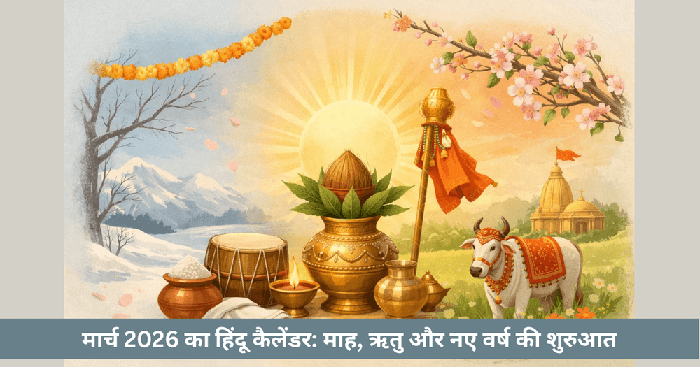 हिंदू कैलेंडर मार्च 2026 तिथि और नववर्ष