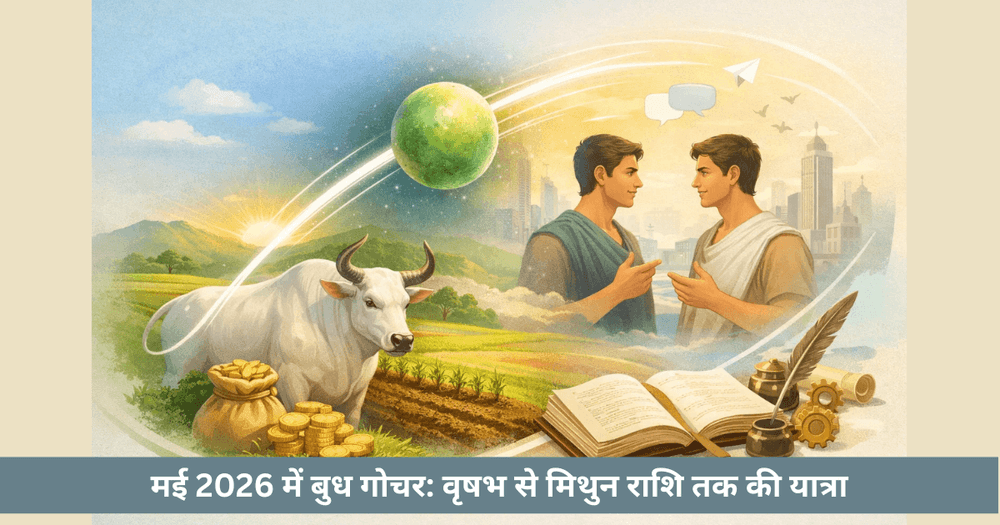 बुध मई 2026: वृषभ से मिथुन