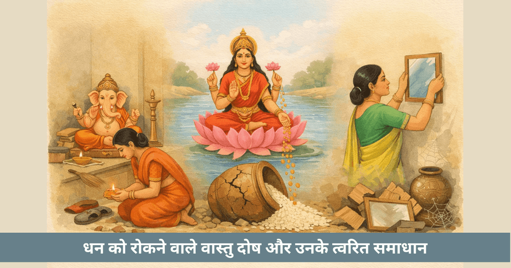 धन रोकने वाले वास्तु दोष और उपाय