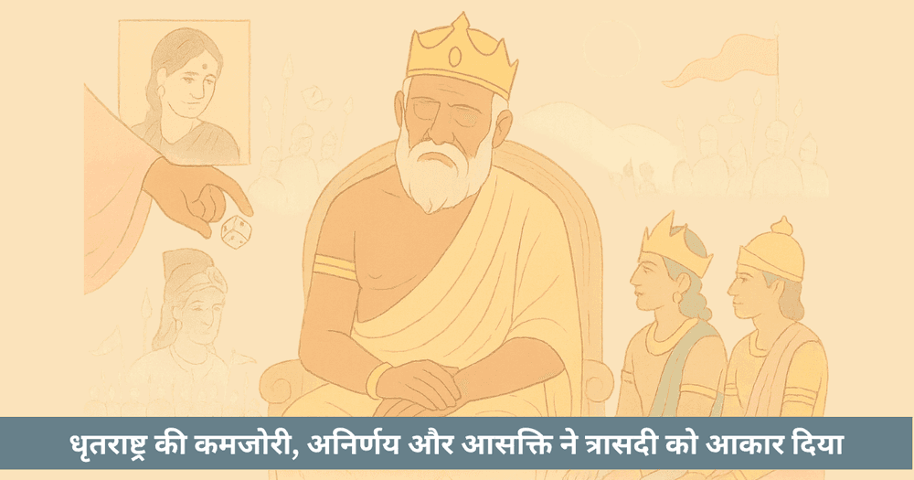 क्या धृतराष्ट्र की नैतिक दुर्बलता और नेतृत्व की असफलता महाभारत की सबसे बड़ी त्रासदी है?