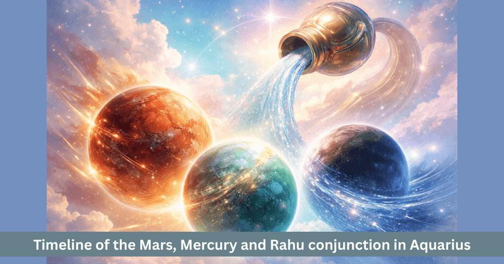 Mars, Mercury and Rahu Conjunction 2026: Mental and Strategic Energy