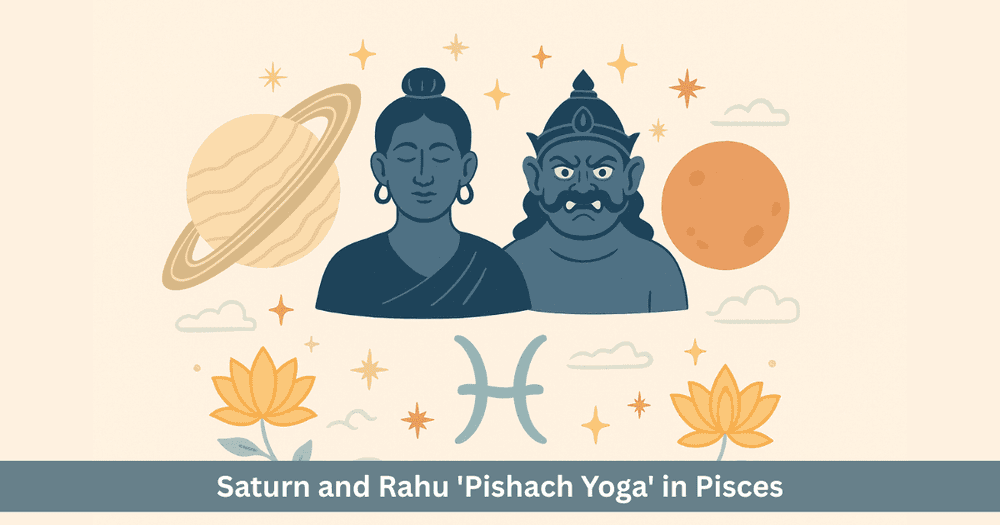 Pishach Yoga 2025: Saturn Rahu Conjunction in Pisces. Karmic Test, Illusion and Remedies.