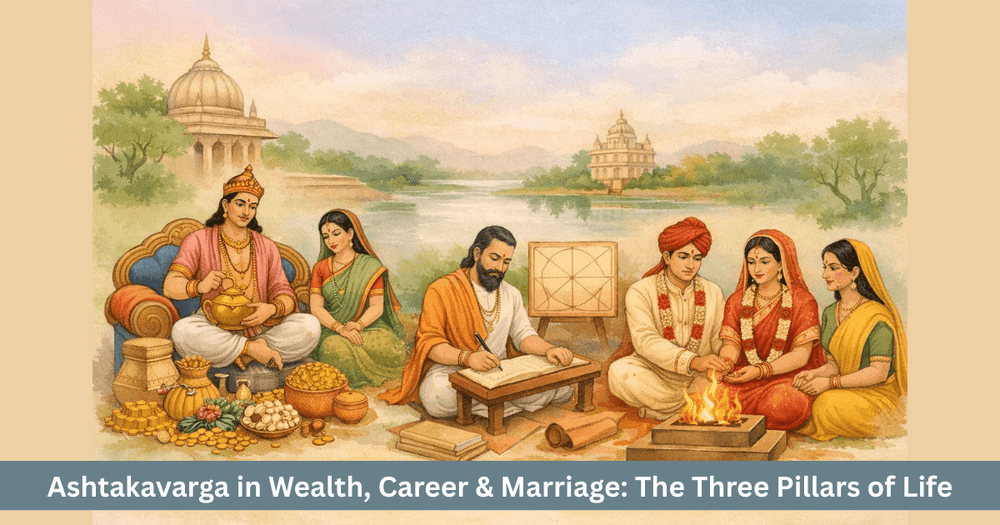 Ashtakavarga: Wealth, Career & Marriage Yogas—Precise Cosmic Predictions