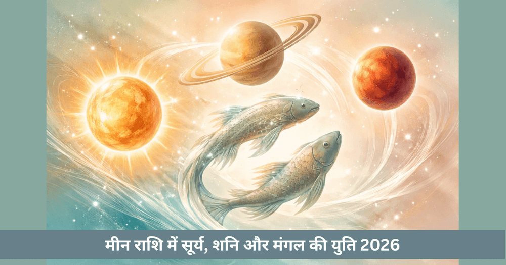 2026 मीन सूर्य-शनि-मंगल संयोग: आंतरिक दबाव और साहस