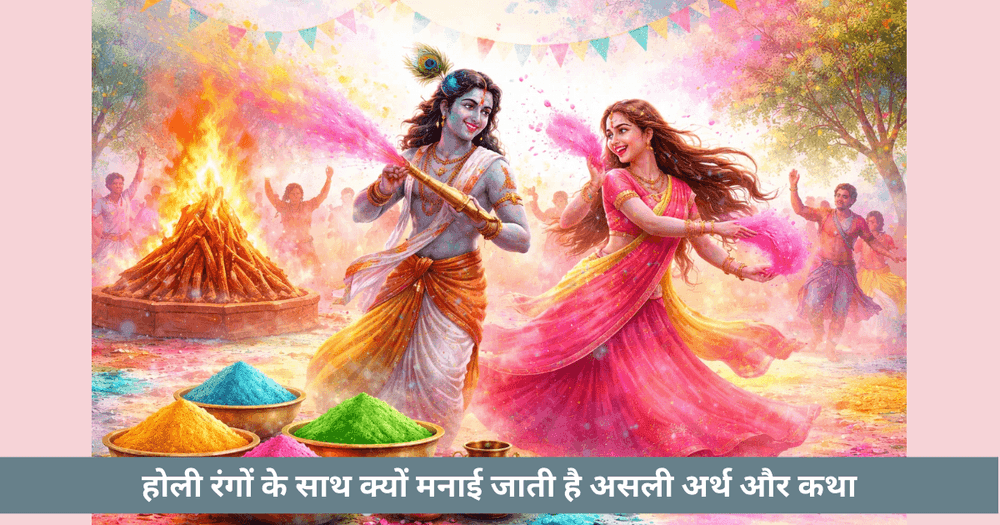 होली का अर्थ और कहानी: रंगों के पीछे