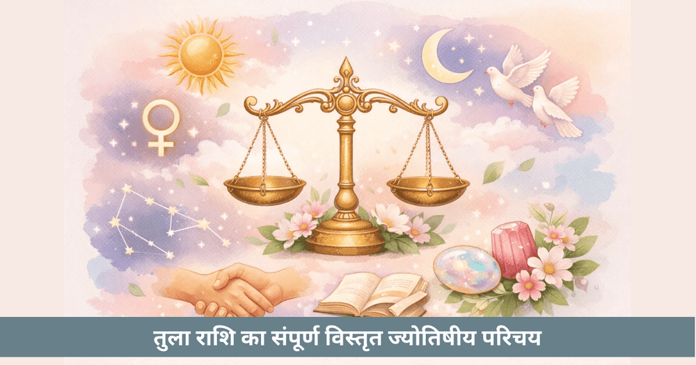 तुला राशि विस्तृत परिचय: स्वामी शुक्र, नक्षत्र, रत्न, शनि उच्च और सूर्य नीच