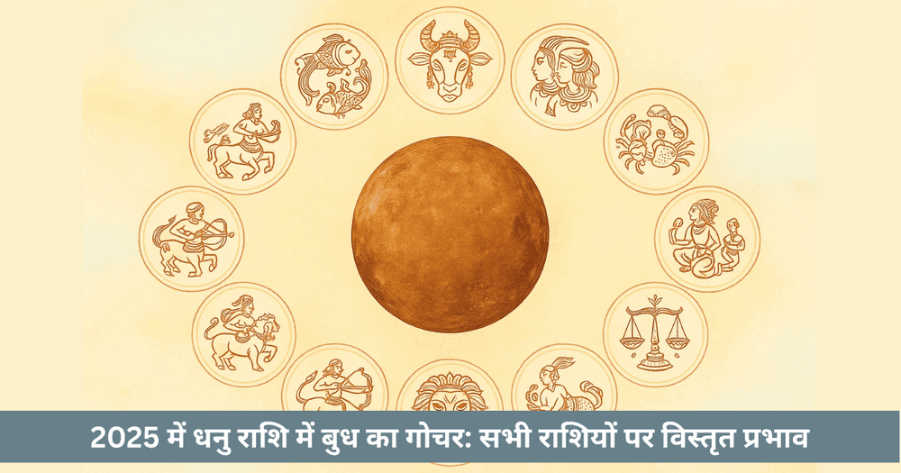 बुध धनु गोचर 2025 राशि अनुसार प्रभाव और उपाय