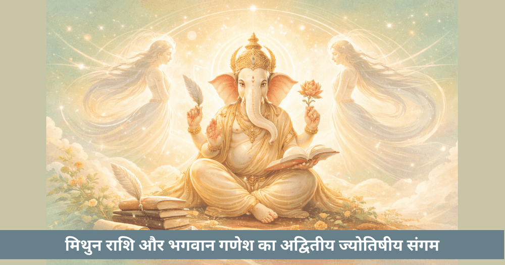 मिथुन और गणेश: बुद्धि और मार्गदर्शन का ज्योतिषीय संगम