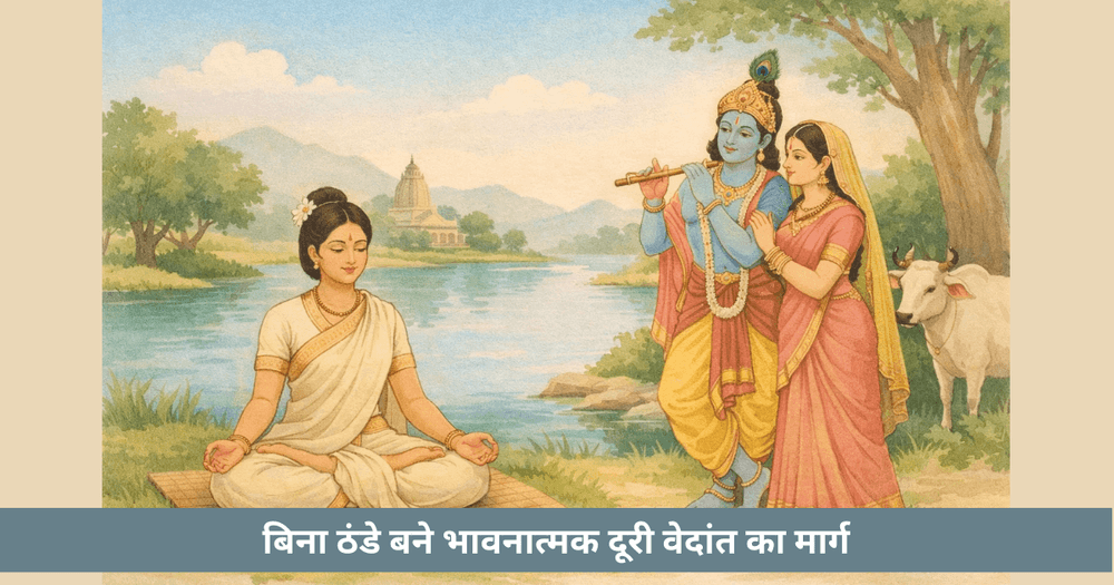 वेदांत के अनुसार भावनात्मक दूरी साक्षीभाव वैराग्य और करुणा का संतुलन