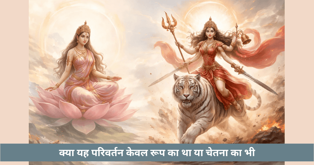 माँ चंद्रघंटा का रूपांतरण और दिव्य शक्ति