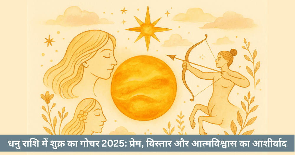 धनु राशि में शुक्र का गोचर 2025