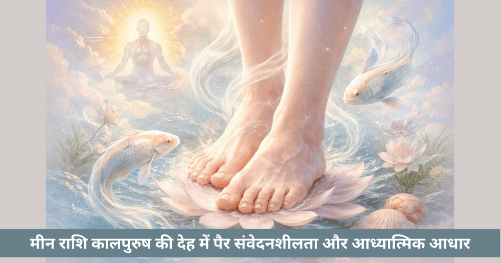 कालपुरुष में मीन: पैर और आध्यात्मिक आधार