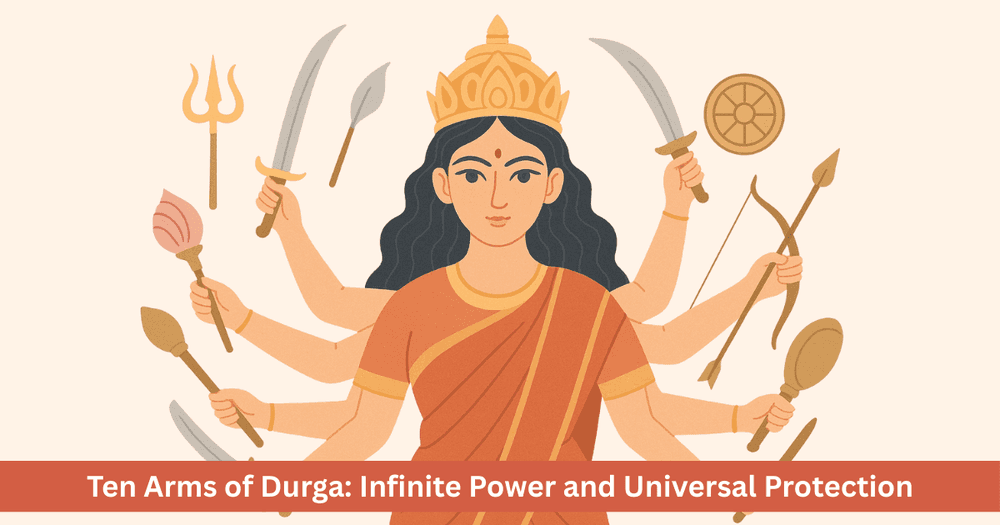 Ten-Armed Durga: Divine Symbolism