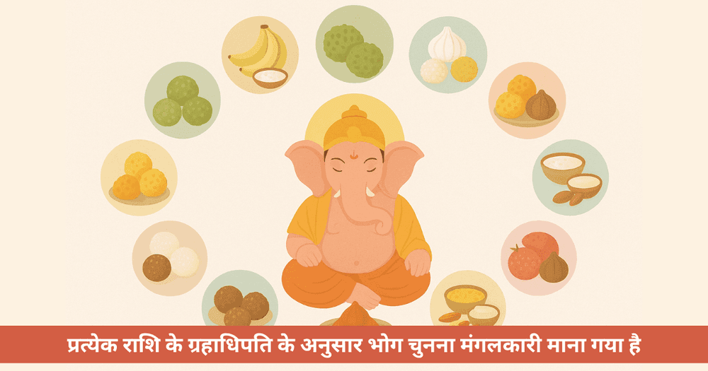 राशि अनुसार गणेश चतुर्थी 2025 भोग सूची और महत्व