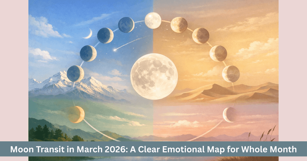 March 2026 Moon Transit: Monthly Emotional Map and Mind Waves