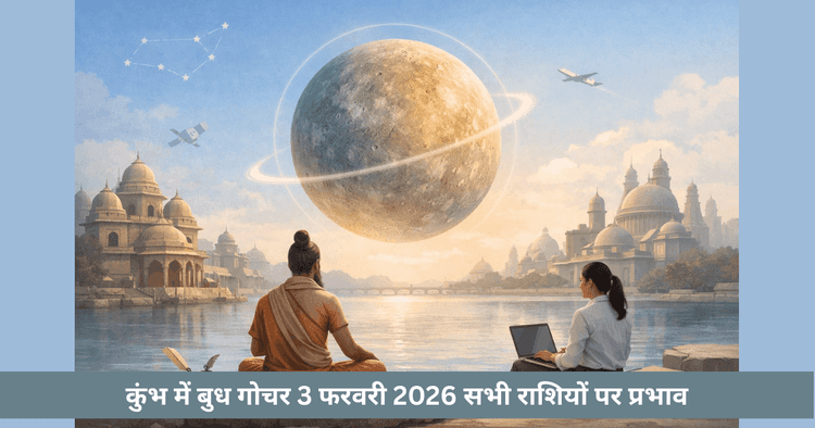 3 फरवरी 2026 बुध गोचर कुंभ में