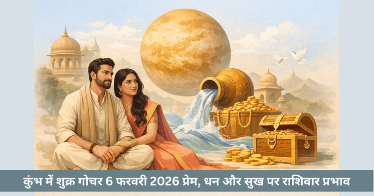 6 फरवरी 2026 शुक्र गोचर कुंभ
