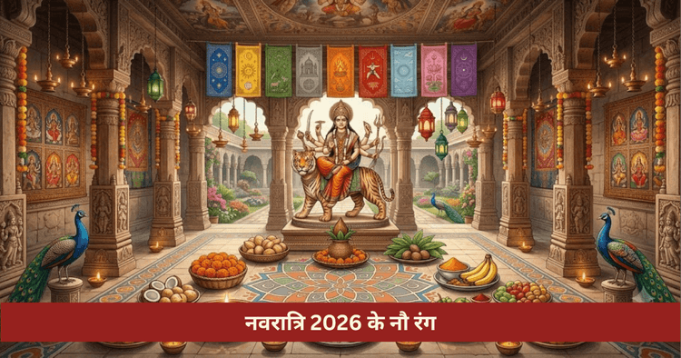 नवरात्रि 2026 नौ रंग सूची