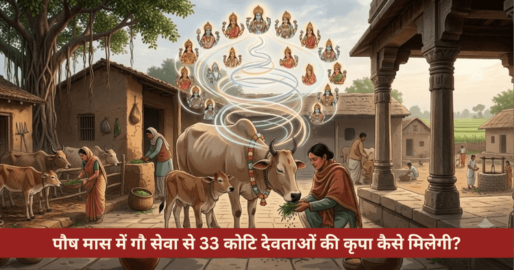 पौष मास में गौ सेवा: सूर्यकेतु नाड़ी, गुड़-रोटी और ग्रह शांति उपाय