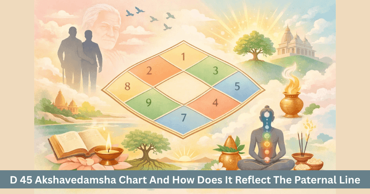 D 45 Akshavedamsha Chart & Paternal Influence