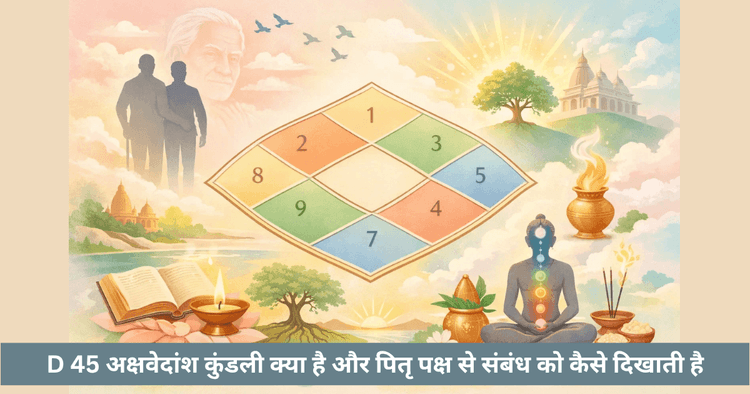 D 45 अक्षवेदांश चार्ट और पिता का प्रभाव