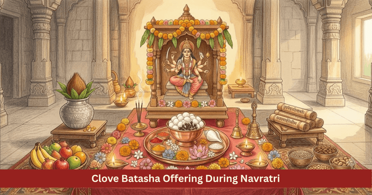 Navratri Clove and Batasha Offering Method