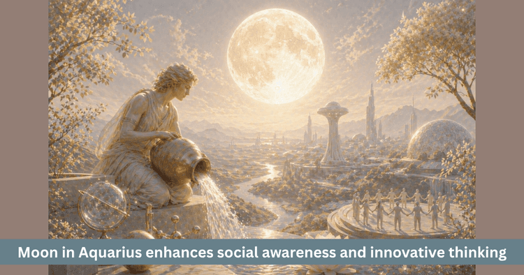 Moon Transit in Aquarius Effects on Society and Innovation