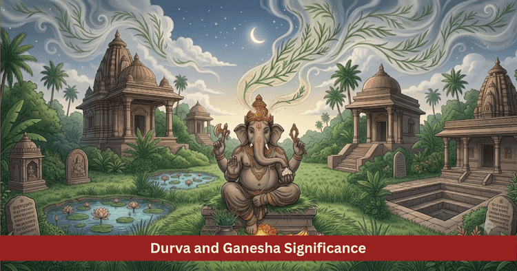 Durva Grass Ganesha Worship Rahu Remedy