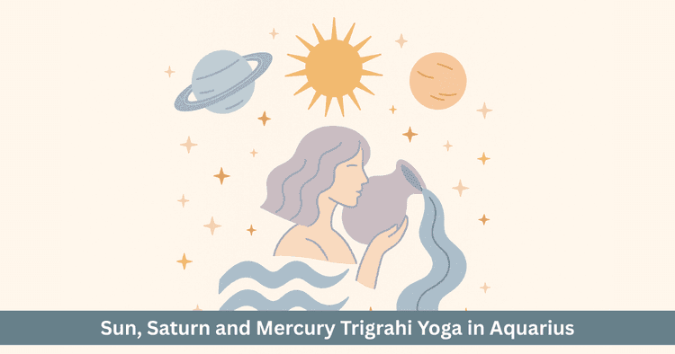 Trigrahi Yoga 2025: Sun Saturn Mercury in Aquarius. Karmic and Communication Impact on Mahashivratri.