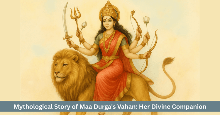 Maa Durga's Lion Vahan: Mythological Story Significance and Spiritual Teachings