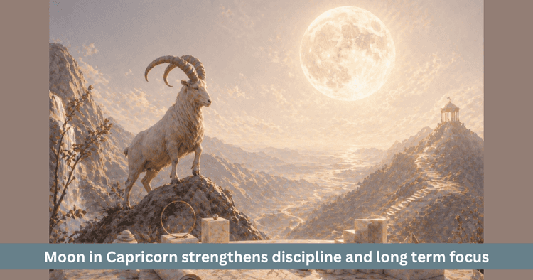 Moon Transit in Capricorn Effects on Career and Discipline
