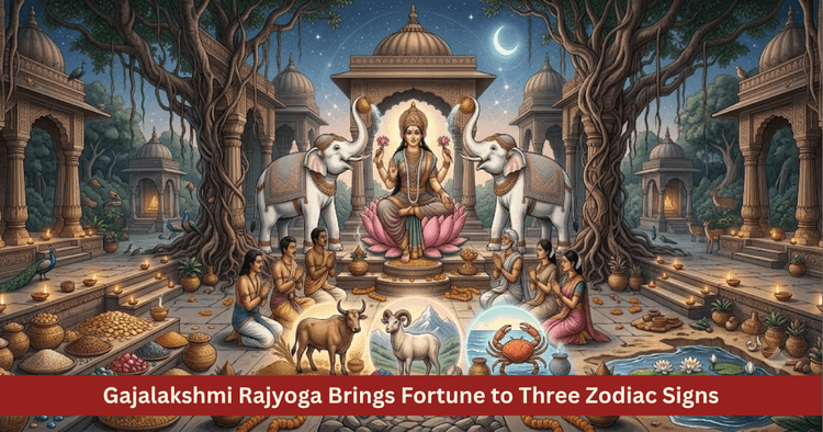 Gajalakshmi Rajyoga 2026: Wealth for Three Signs