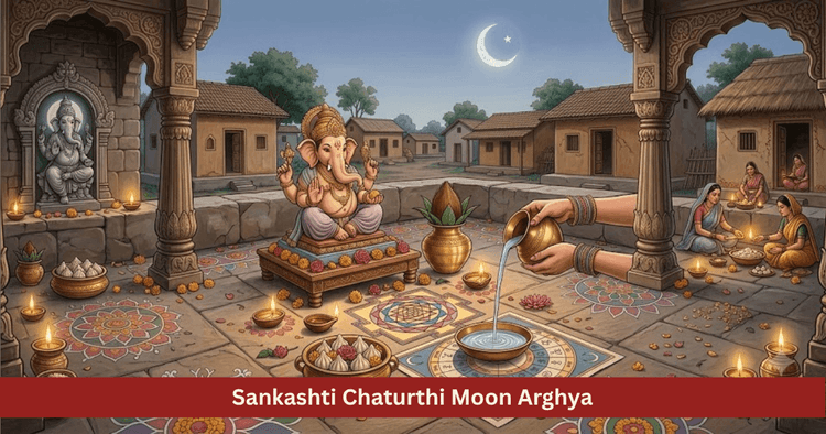 Sankashti Chaturthi Moon Arghya Method