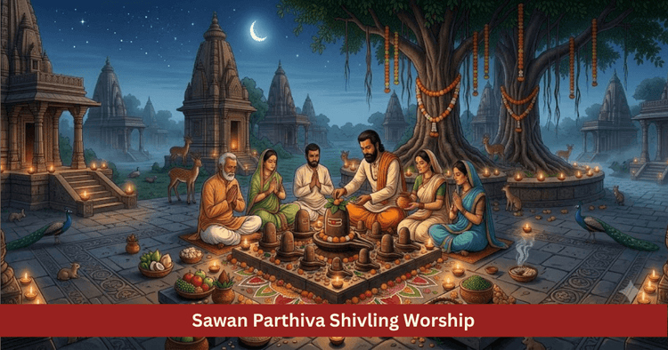 Sawan Somvar Parthiva Shivling Puja Method and Meaning