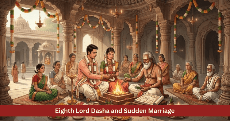 Sudden Marriage Yogas Eighth Lord Position Influence and Remedies Revealed